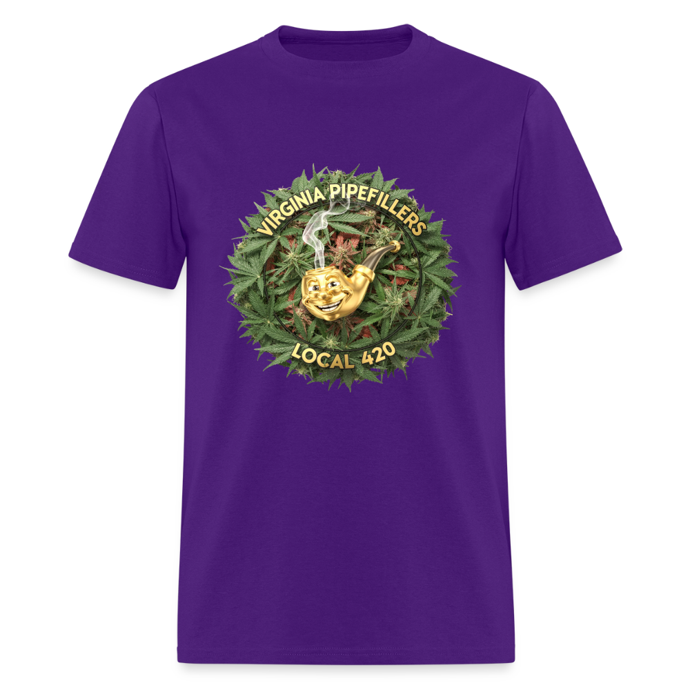 VIRGINIA PIPEFILLERS LOCAL 420 Men's T-Shirt - purple