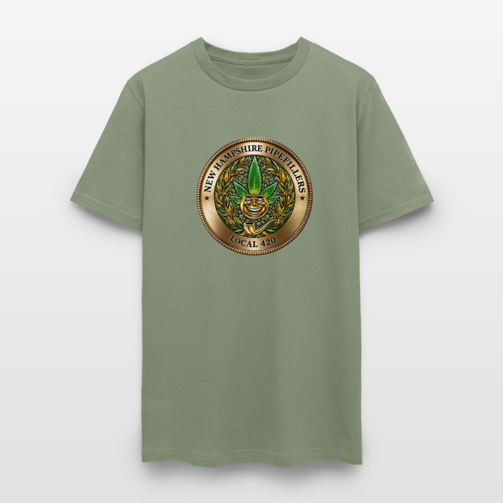 NEW HAMPSHIRE PIPEFILLERS UNION LOCAL 420 Men's T-Shirt - military green