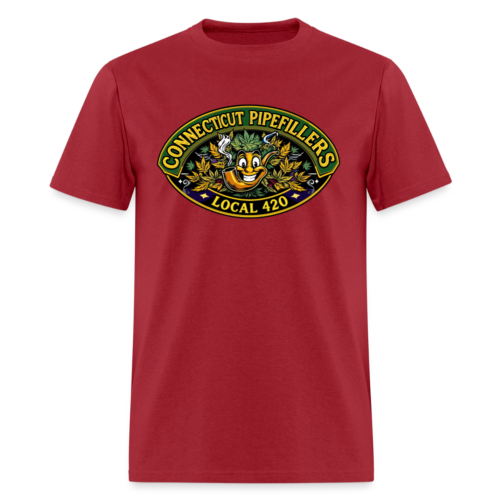 CONNECTICUT PIPEFILLERD LOCAL 420Men's T-Shirt - true red