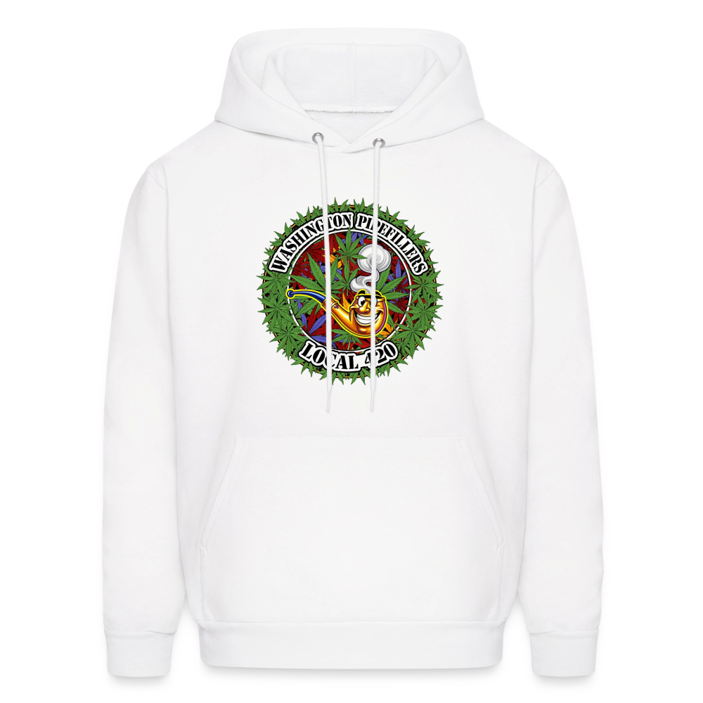 WASHINGTON PIPEFILLERS LOCAL 420 F/B DESIGN Men's Hoodie - white