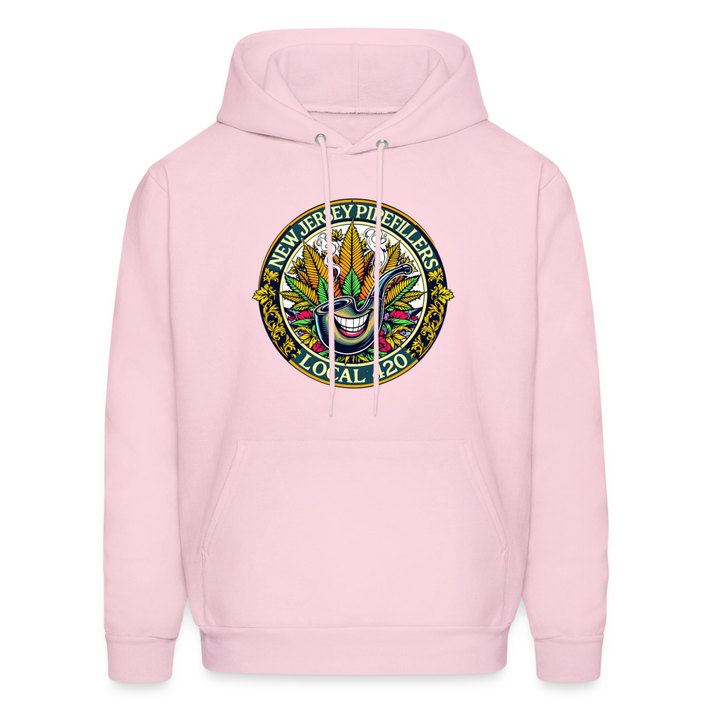 NEW JERSEY PIPEFILLERS LOCAL 420 Men's Hoodie - pale pink