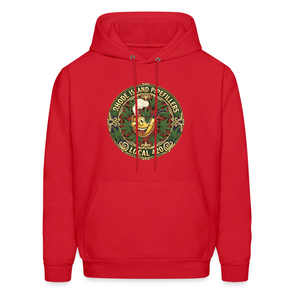 TEXAS PIPEFILLERS LOCAL 420 Men's Hoodie - red