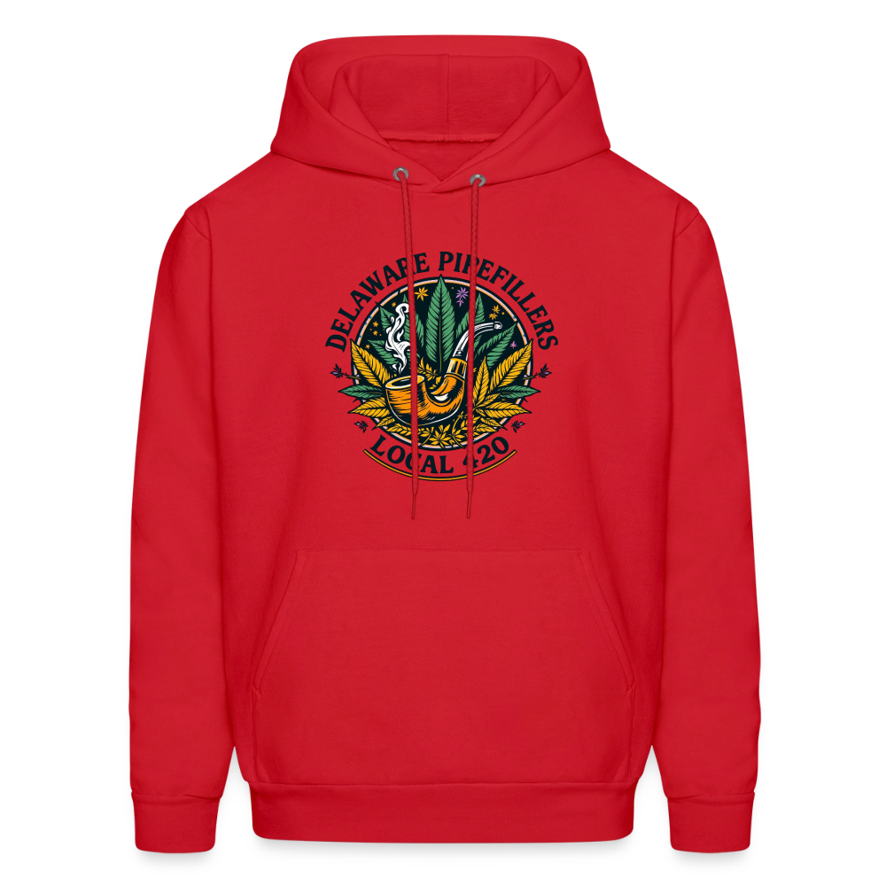 DELAWARE PIPEFILLERS LOCAL 420 F/B DESIGN Men's Hoodie - red