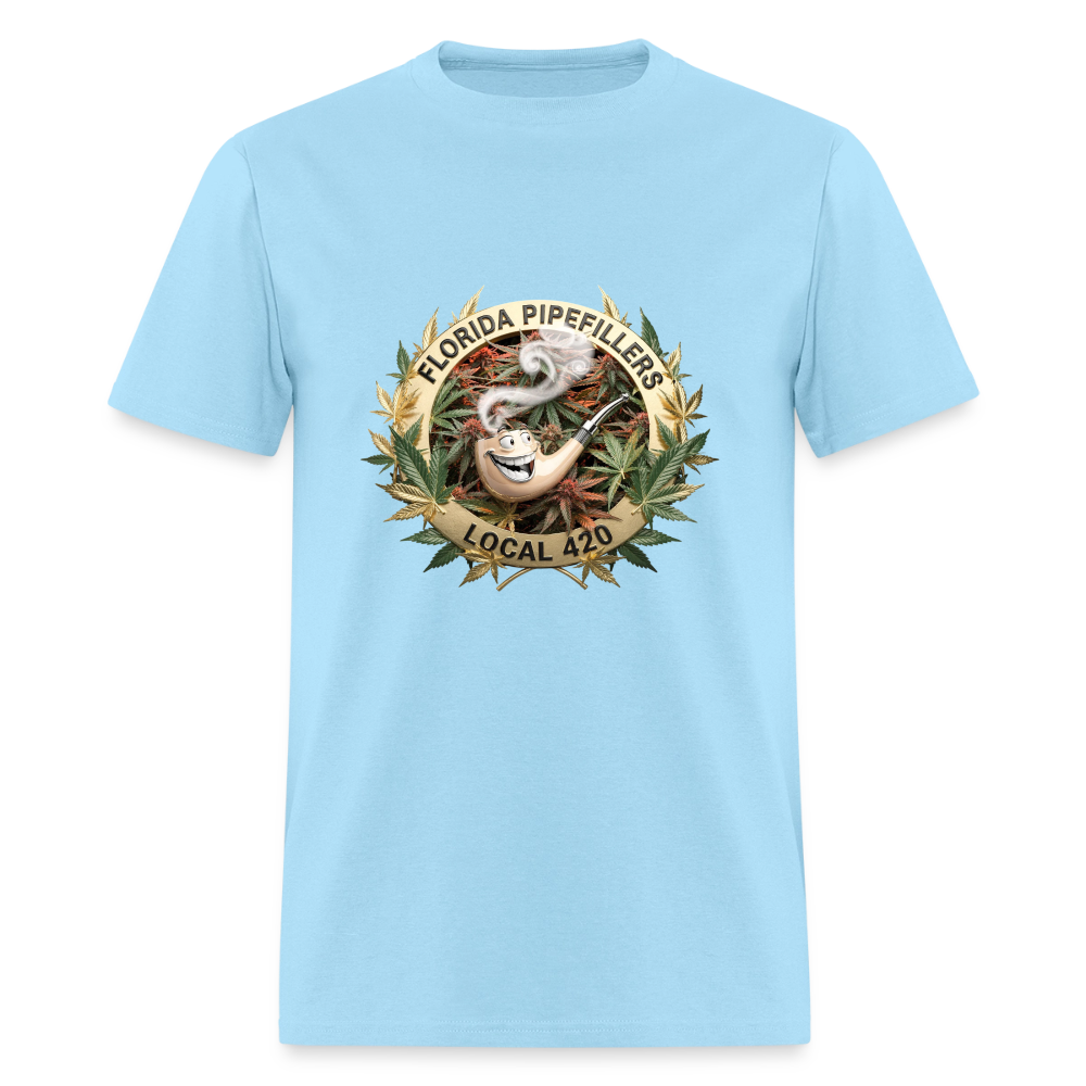 FLORIDA PIPEFILLERS LOCAL 420 F/B DESIGN Men's T-Shirt - powder blue