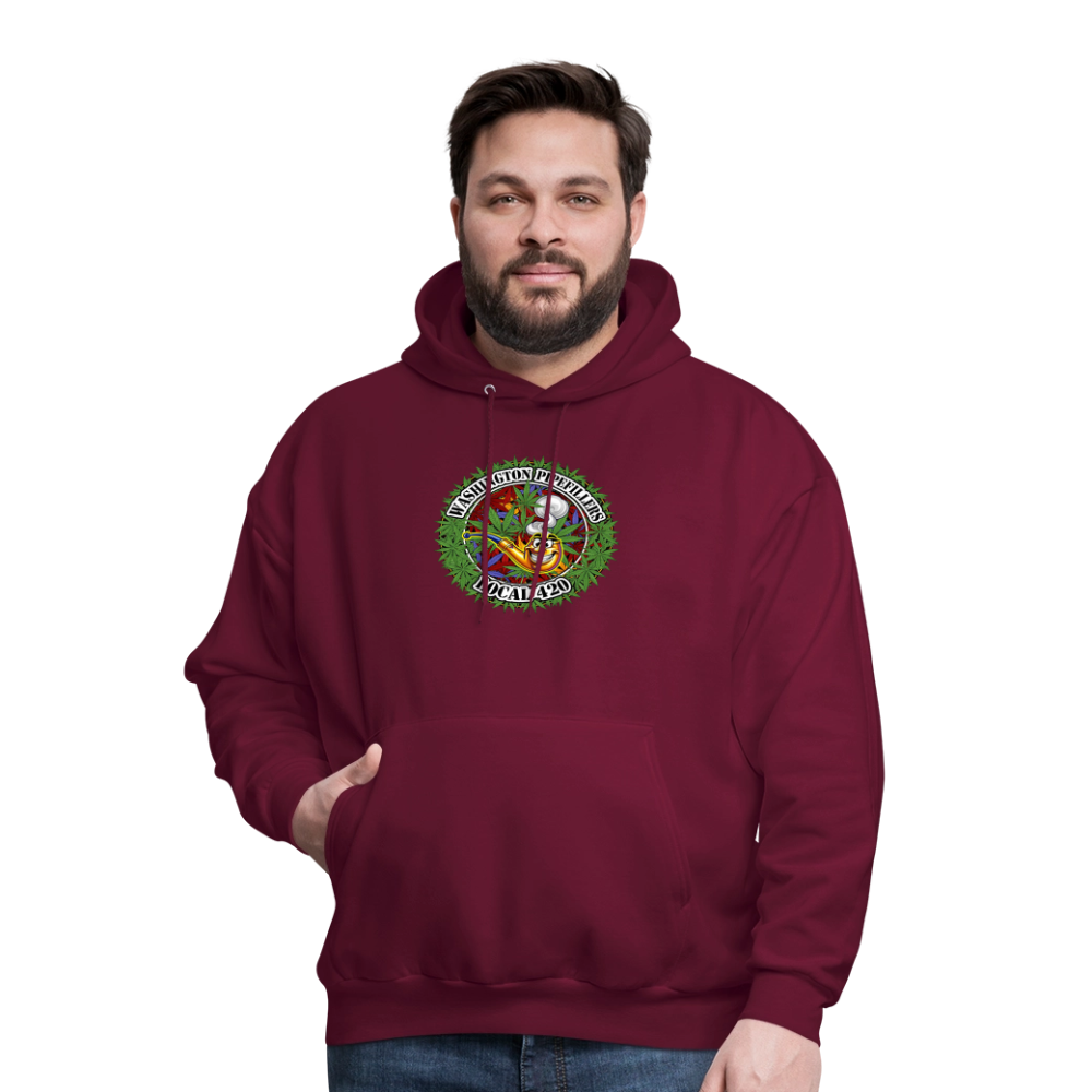 WASHINGTON PIPEFILLERS LOCAL 420 F/B DESIGN Men's Hoodie - burgundy