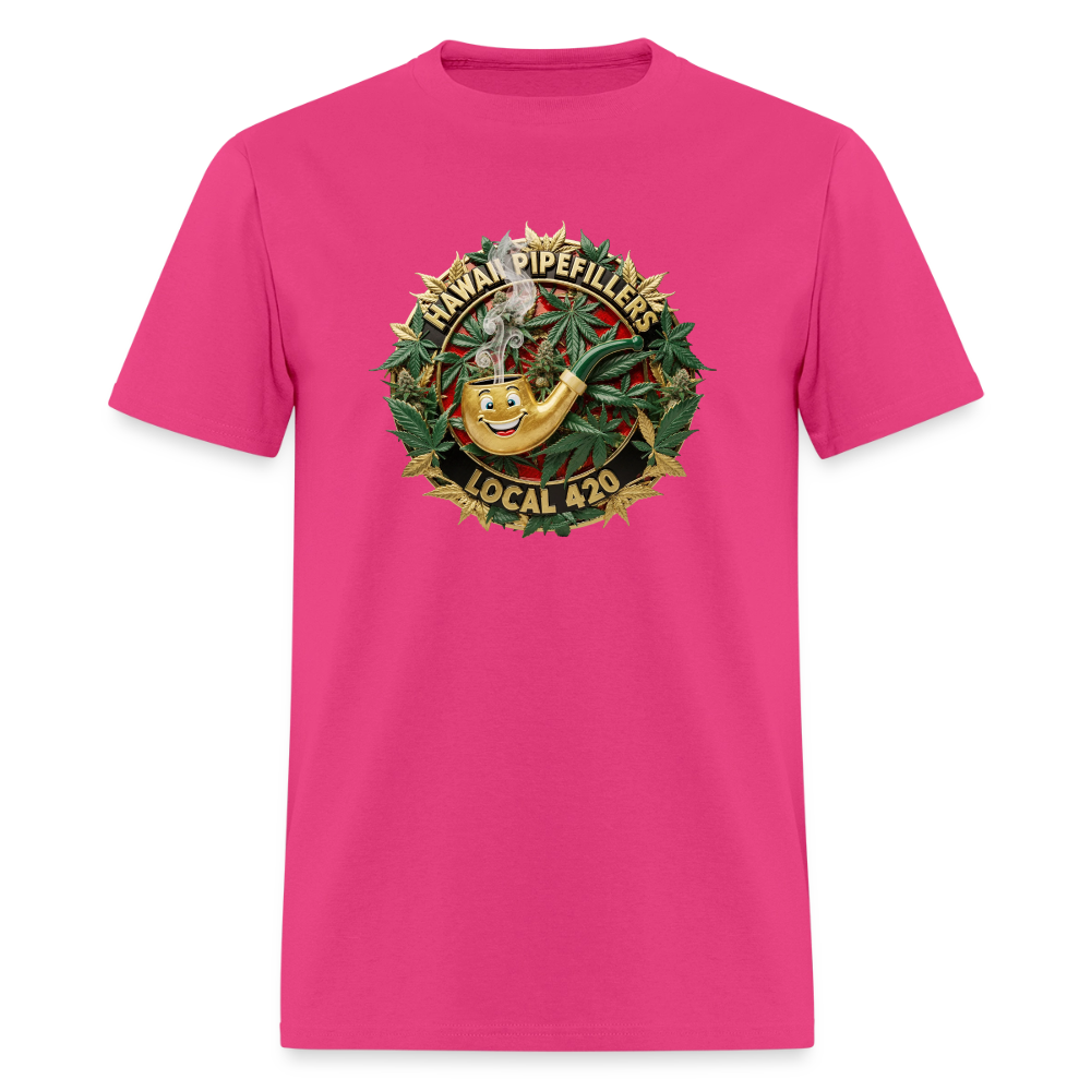 HAWAII PIPEFILLERS LOCAL 420 F/B DESIGN Men's T-Shirt - fuchsia