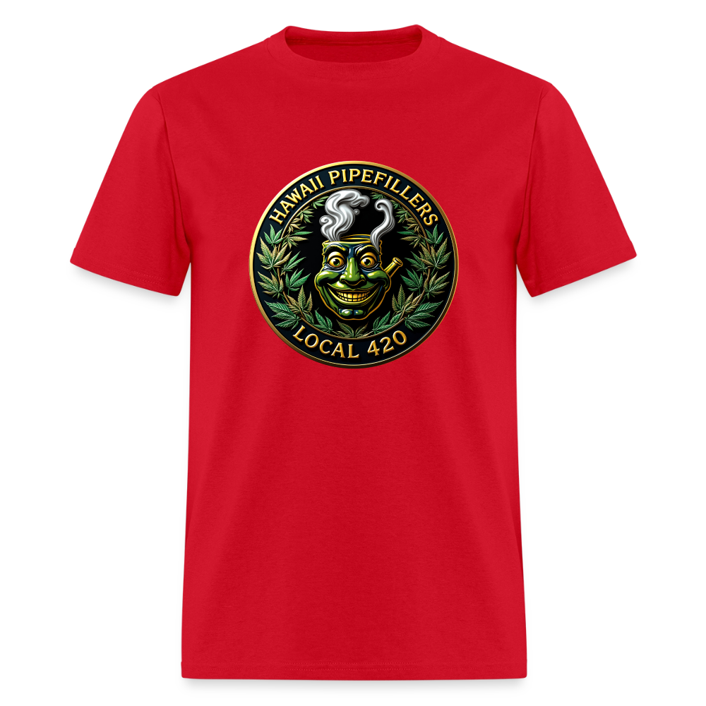 HAWAII PIPEFILLERS LOCAL 420 Men's T-Shirt - red