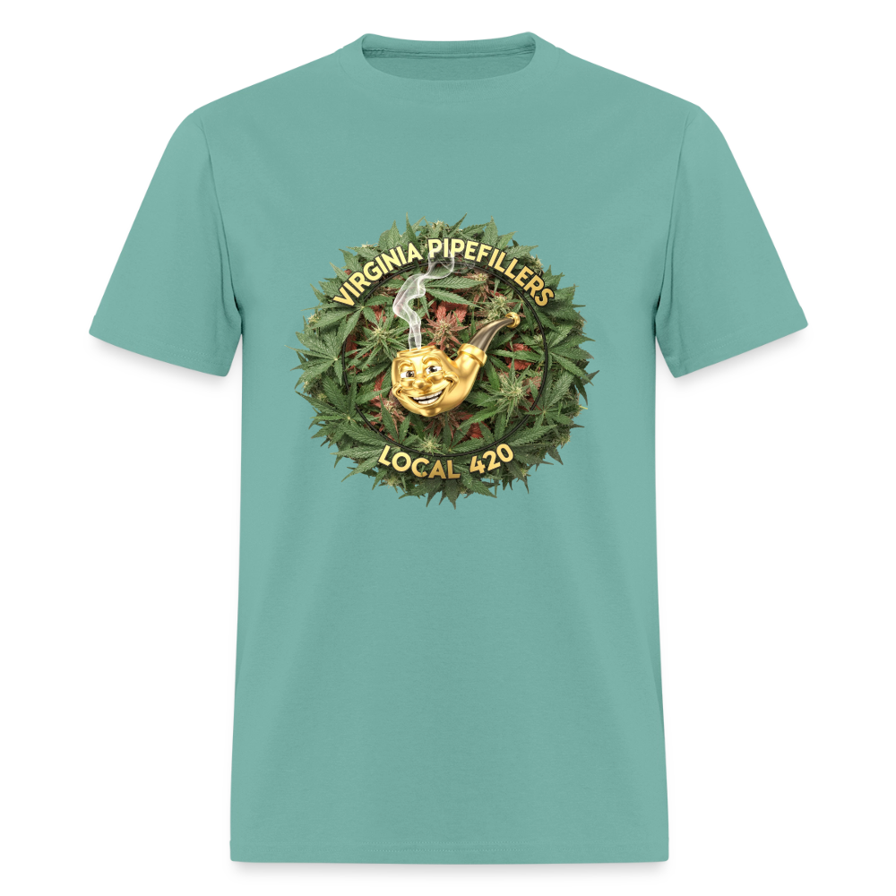 VIRGINIA PIPEFILLERS LOCAL 420 Men's T-Shirt - aquatic