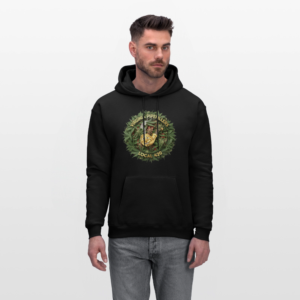 VIRGINIA PIPEFILLERS LOCAL 420 F/B DESIGN Men's  Hoodie - black