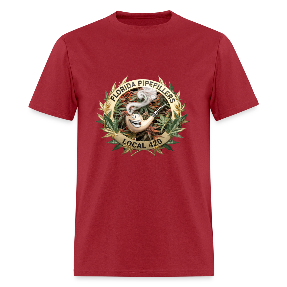 FLORIDA PIPEFILLERS LOCAL 420 F/B DESIGN Men's T-Shirt - true red