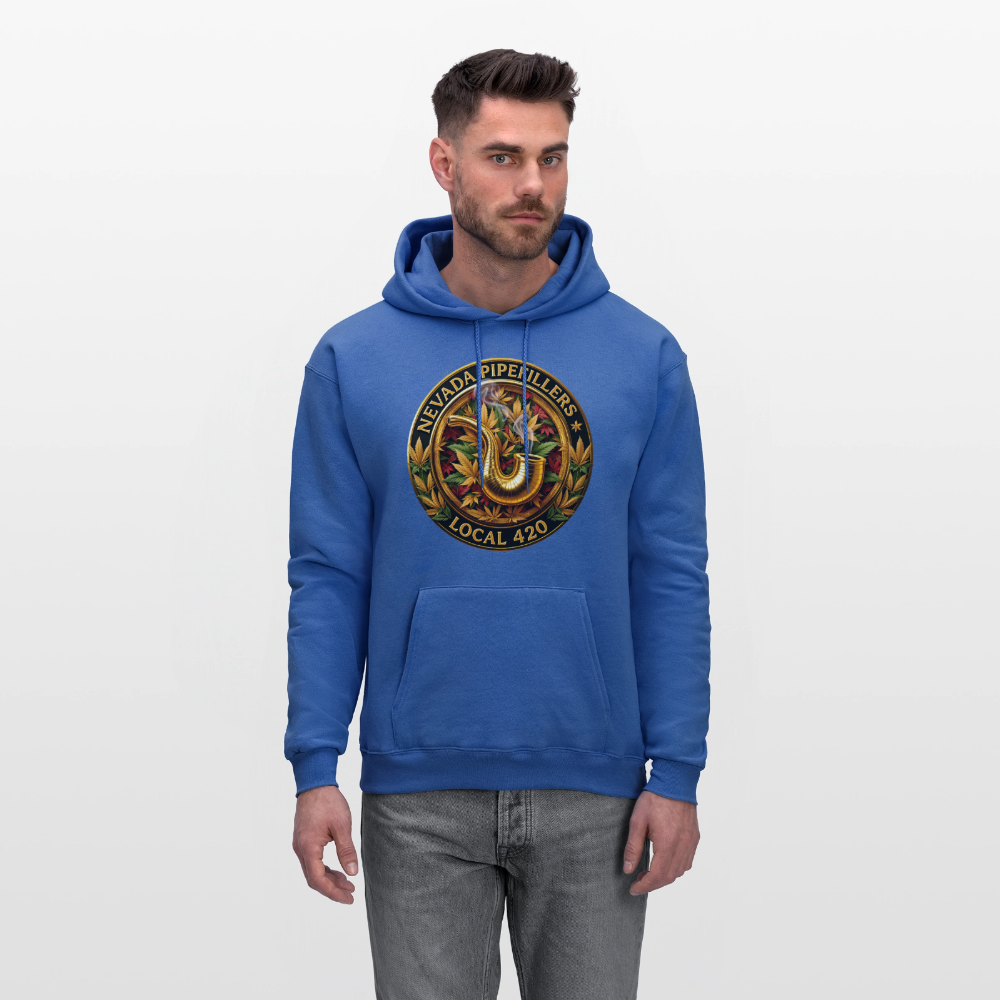 NEVADA PIPEFILLERS LOCAL 420  F/B DESIGN Men's Hoodie - royal blue