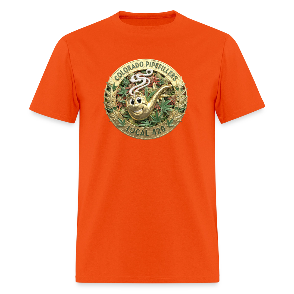 COLORADO PIPEFILLERS LOCAL 420 Men's T-Shirt - orange