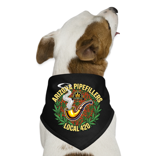 ARIZONA PIPEFILLERS LOCAL 420 Union Dog Bandana - black