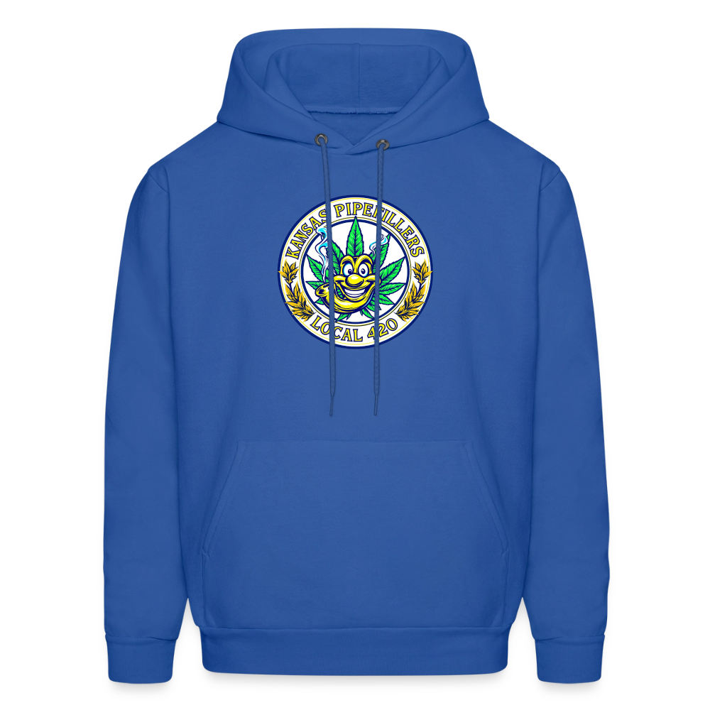 KANSAS PIPEFILLERS LOCAL 420 Men's Hoodie - royal blue