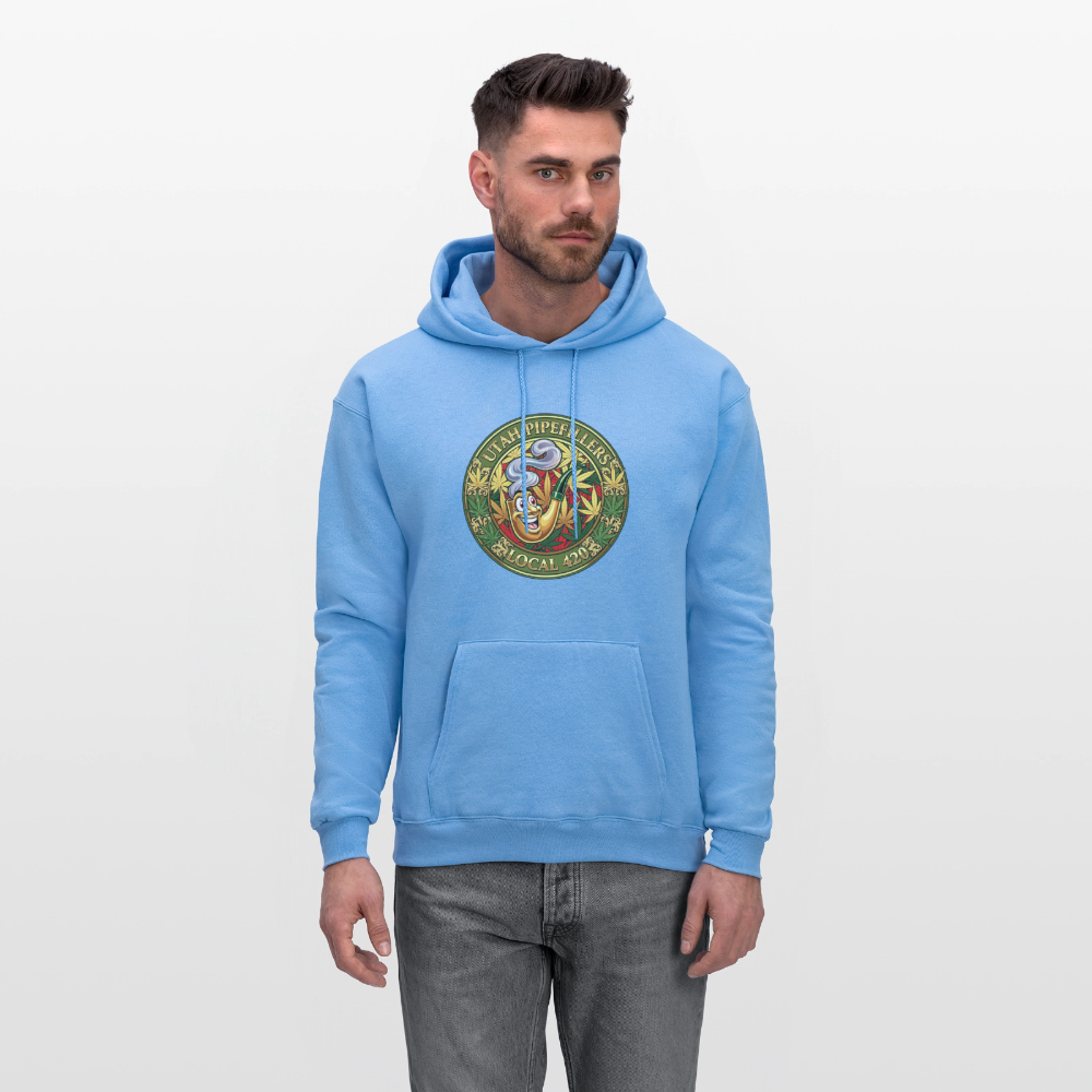 UTAH PIPEFILLERS LOCAL 420 Men's Hoodie - carolina blue