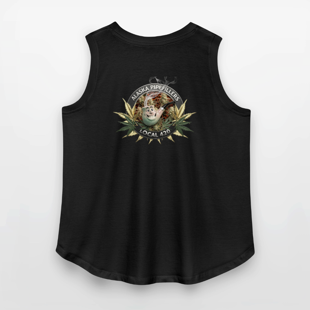 ALASKA  PIPEFILLERS LOCAL 420 F/B DESIGN Women's Curvy Relaxed Tank Top - black