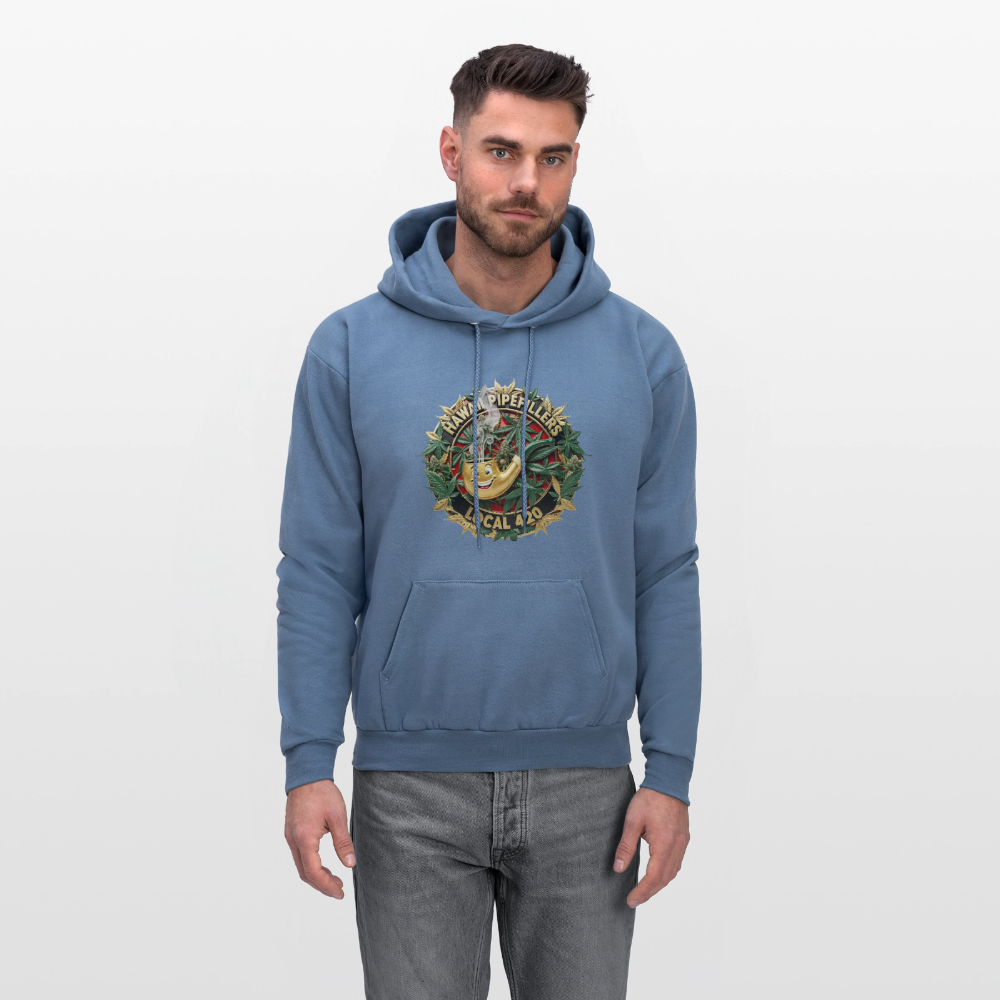 HAWAII PIPEFILLERS LOCAL 420 F/B DESIGN Men's Hoodie - denim blue
