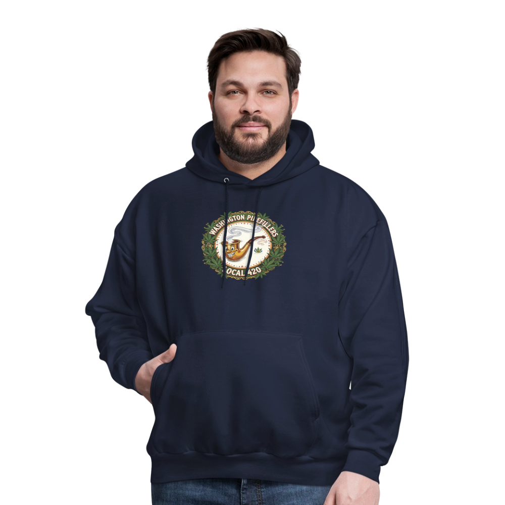 WASHINGTON PIPEFILLERS LOCAL 420 Men's Hoodie - navy