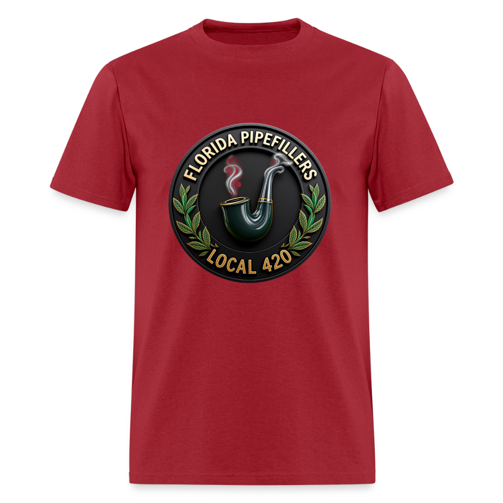 FLORIDA PIPEFILLERS LOCAL 420 Men's T-Shirt - true red