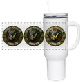 VERMONT PIPEFILLERS LOCAL 420 40oz Stainless Steel Travel Tumbler - white