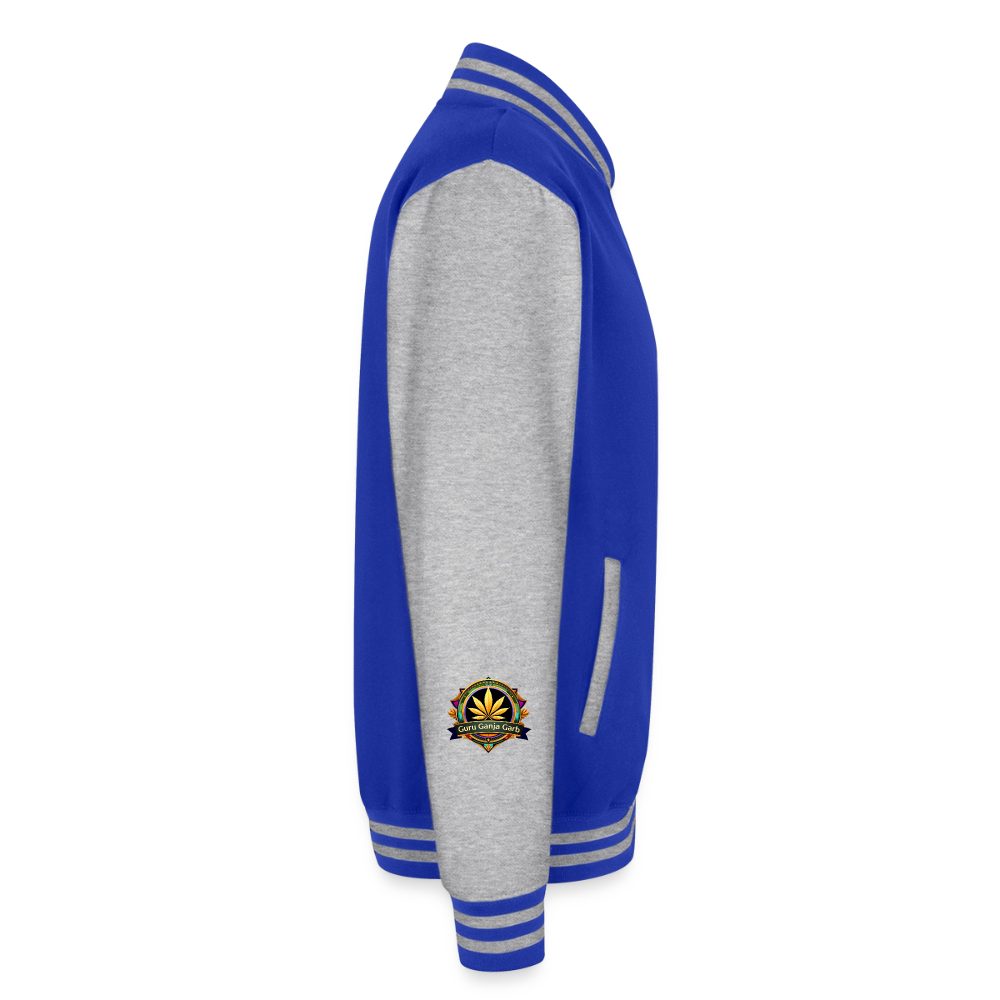 WYOMING PIPEFILLERS LOCAL 420 / 4 EMBLEM Unisex College Sweat Jacket - royal/heather grey