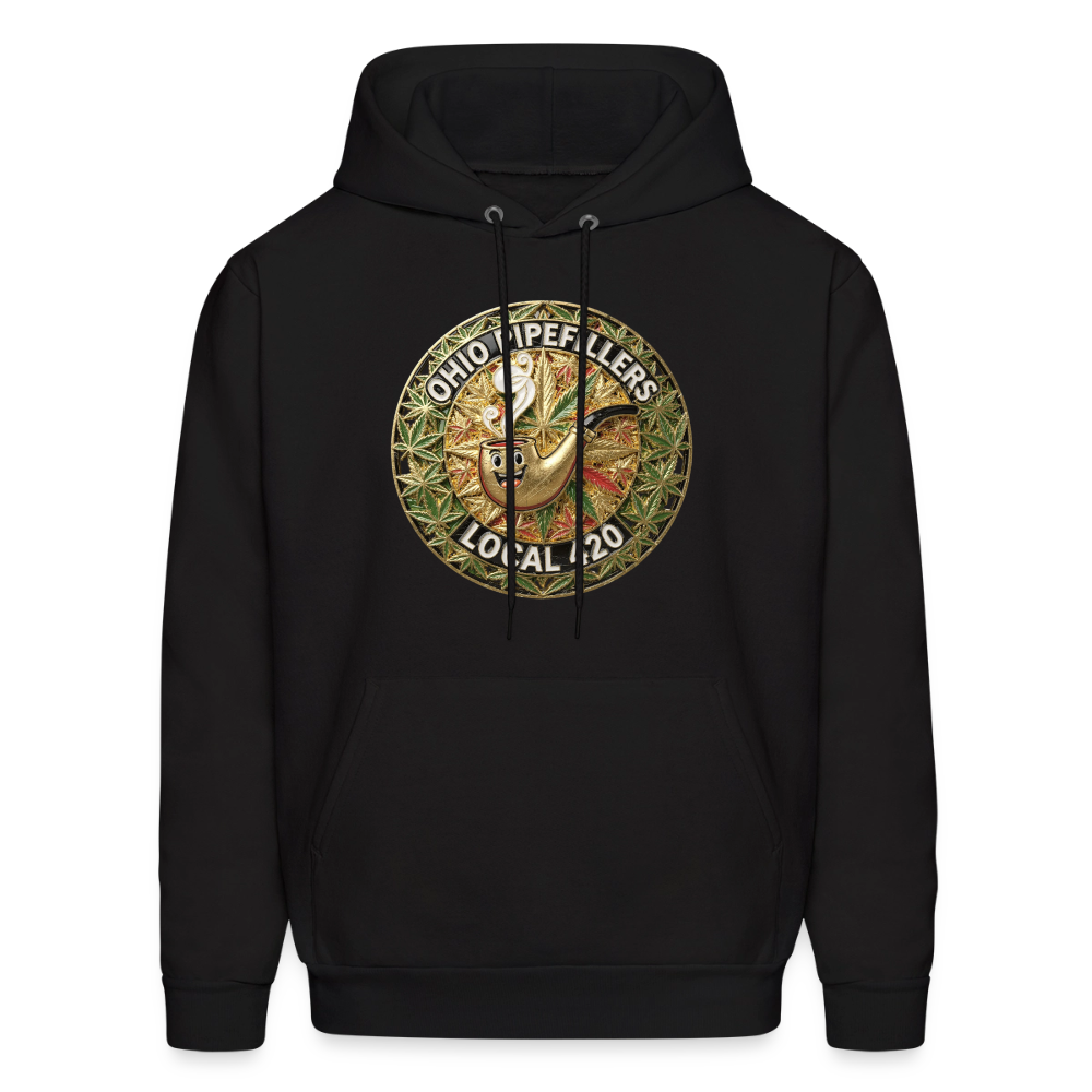 OHIO PIPEFILLERS LOCAL 420  Men's Hoodie - black