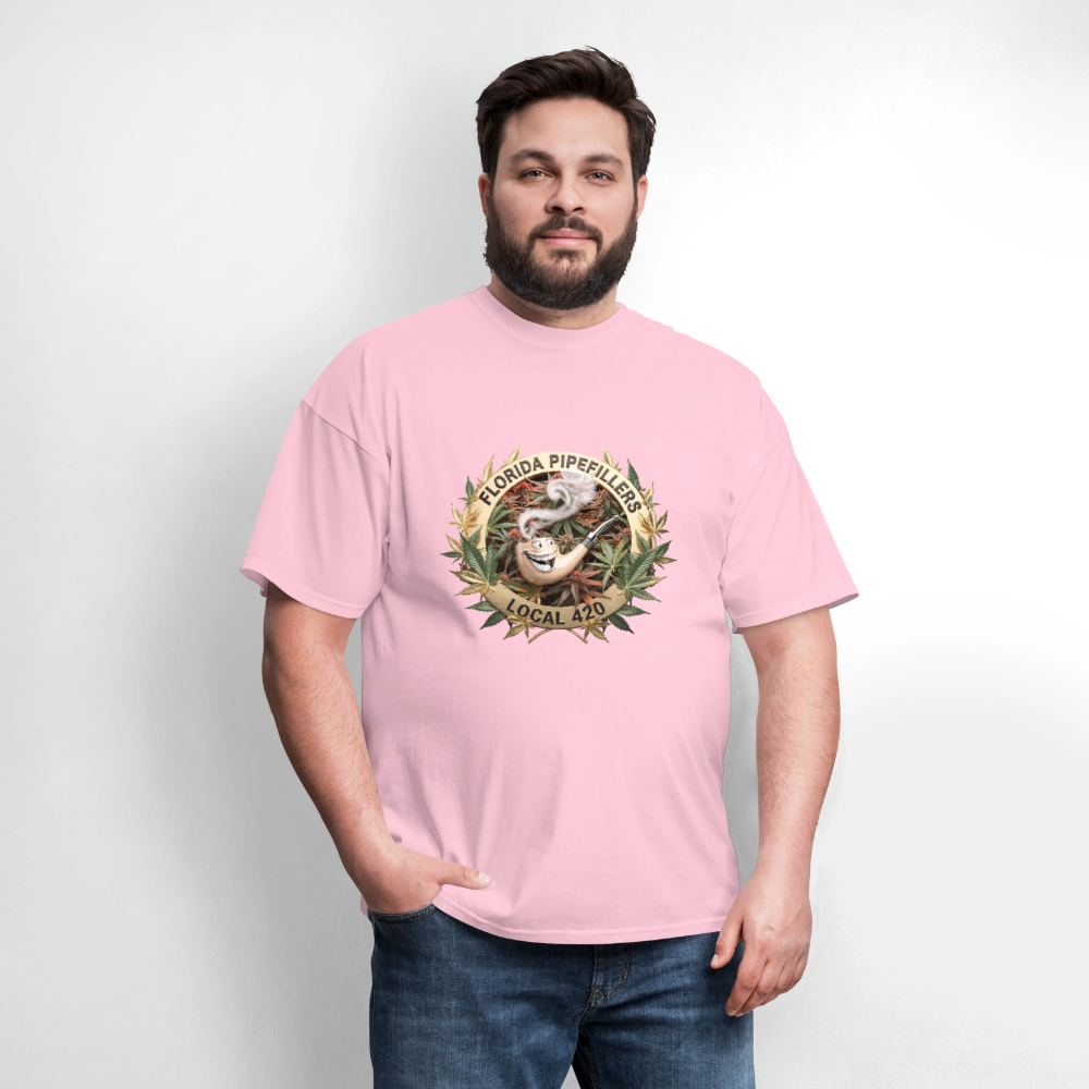 FLORIDA PIPEFILLERS LOCAL 420 F/B DESIGN Men's T-Shirt - pink