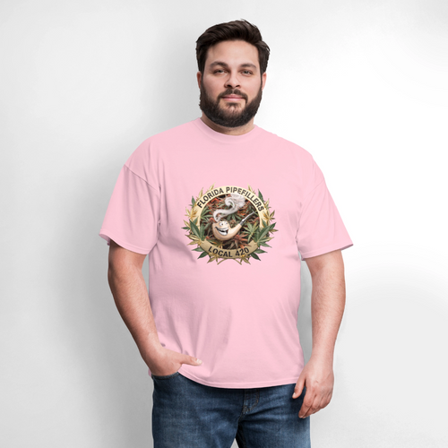 FLORIDA PIPEFILLERS LOCAL 420 F/B DESIGN Men's T-Shirt - pink