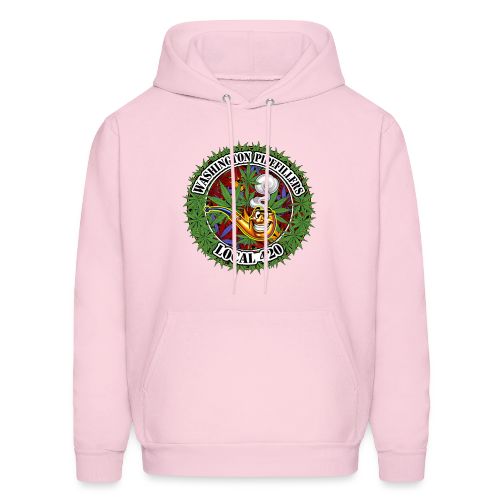 WASHINGTON PIPEFILLERS LOCAL 420 F/B DESIGN Men's Hoodie - pale pink