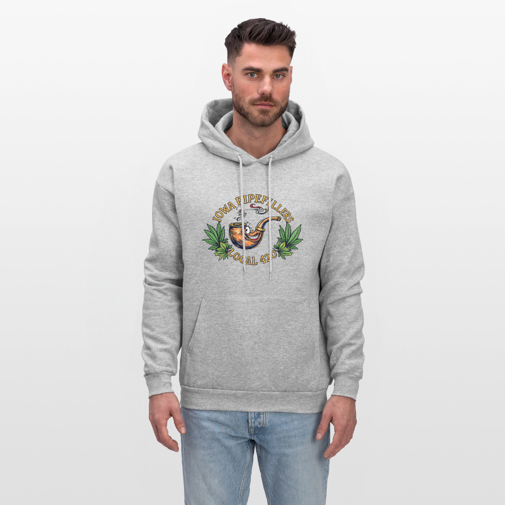 IOWA PIPEFILLERS LOCAL 420 Men's Hoodie - heather gray