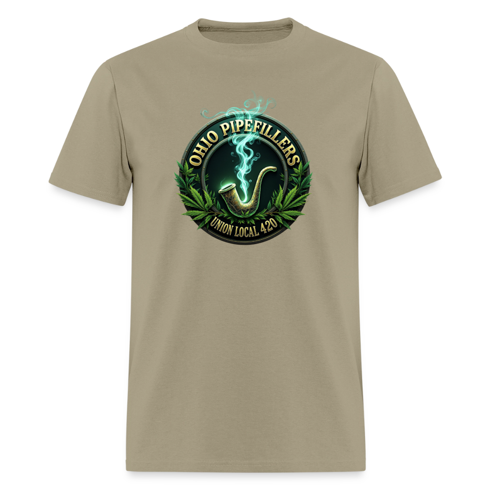 OHIO PIPEFILLERS UNION LOCAL 420 Men's T-Shirt - khaki