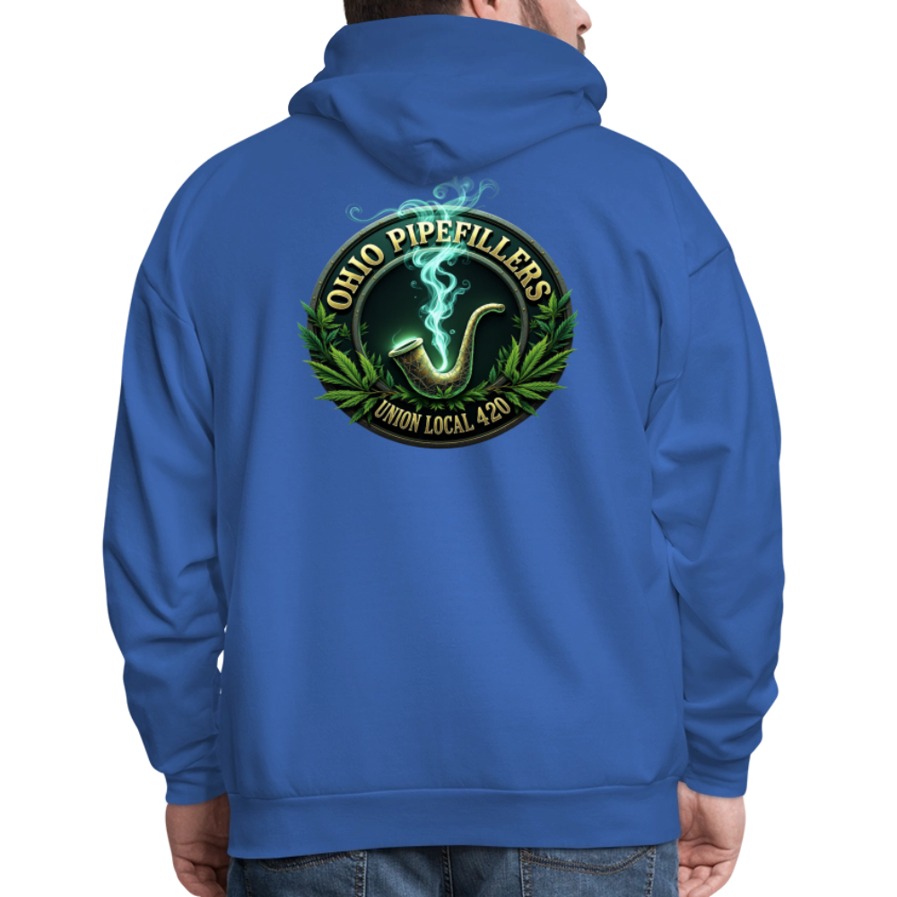 OHIO PIPEFILLERS UNION LOCAL 420 F/B DESIGNS Men's Hoodie - royal blue