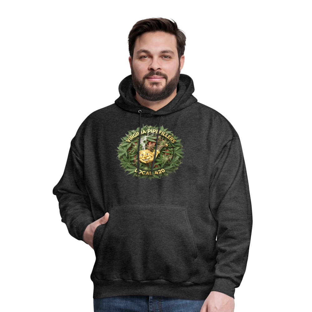 VIRGINIA PIPEFILLERS LOCAL 420 Men's Hoodie - charcoal grey