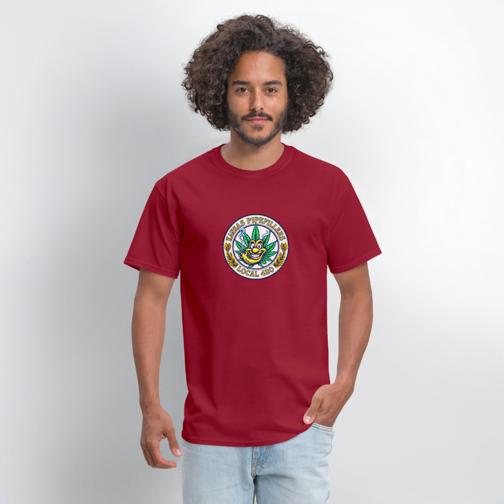 KANSAS PIPEFILLERS LOCAL 420 F/B DESIGNS Men's T-Shirt - true red