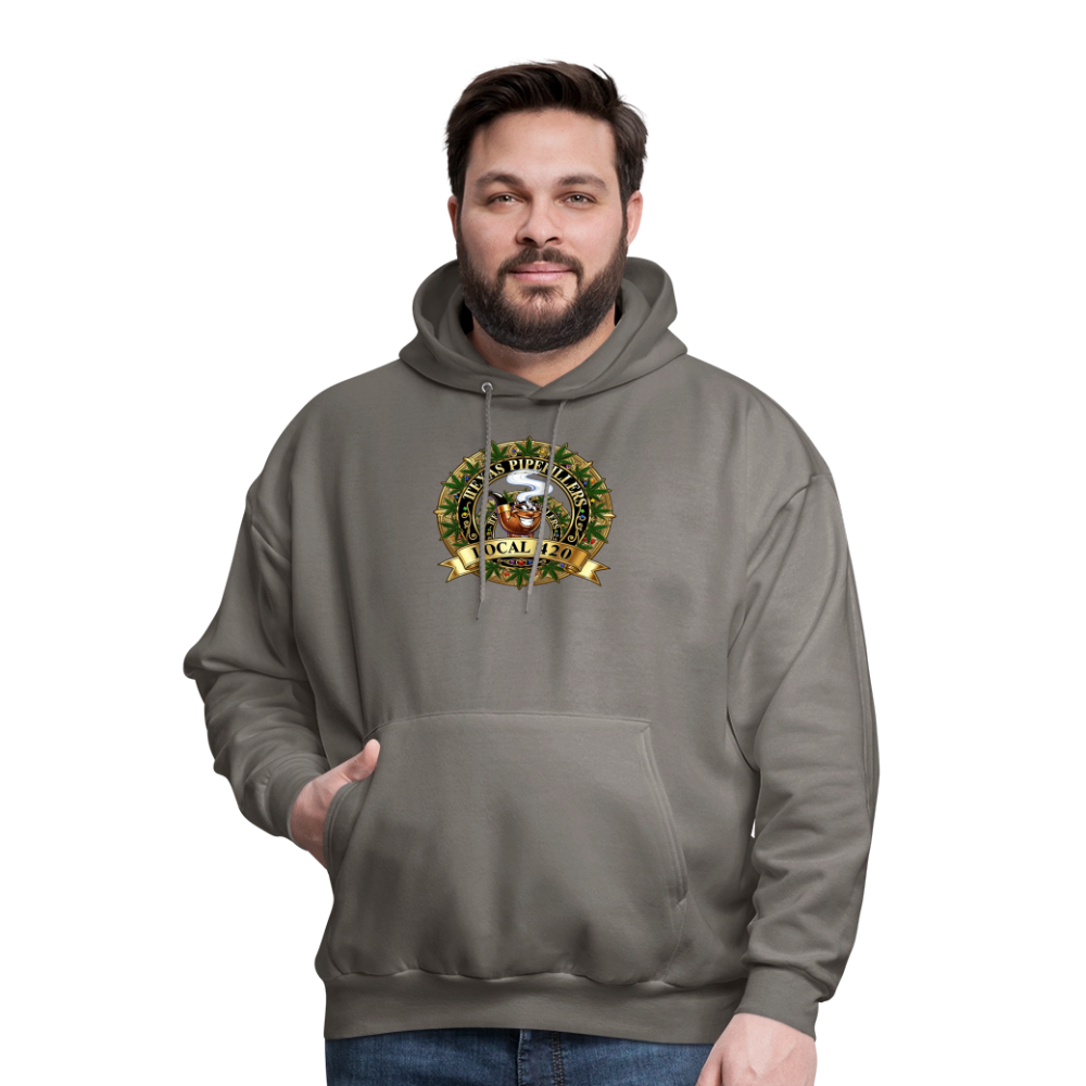 TEXAS PIPEFILLERS LOCAL 420 F/B DESIGN Men's Hoodie - asphalt gray