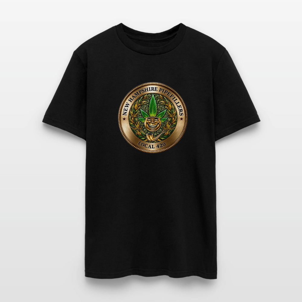 NEW HAMPSHIRE PIPEFILLERS UNION LOCAL 420 Men's T-Shirt - black