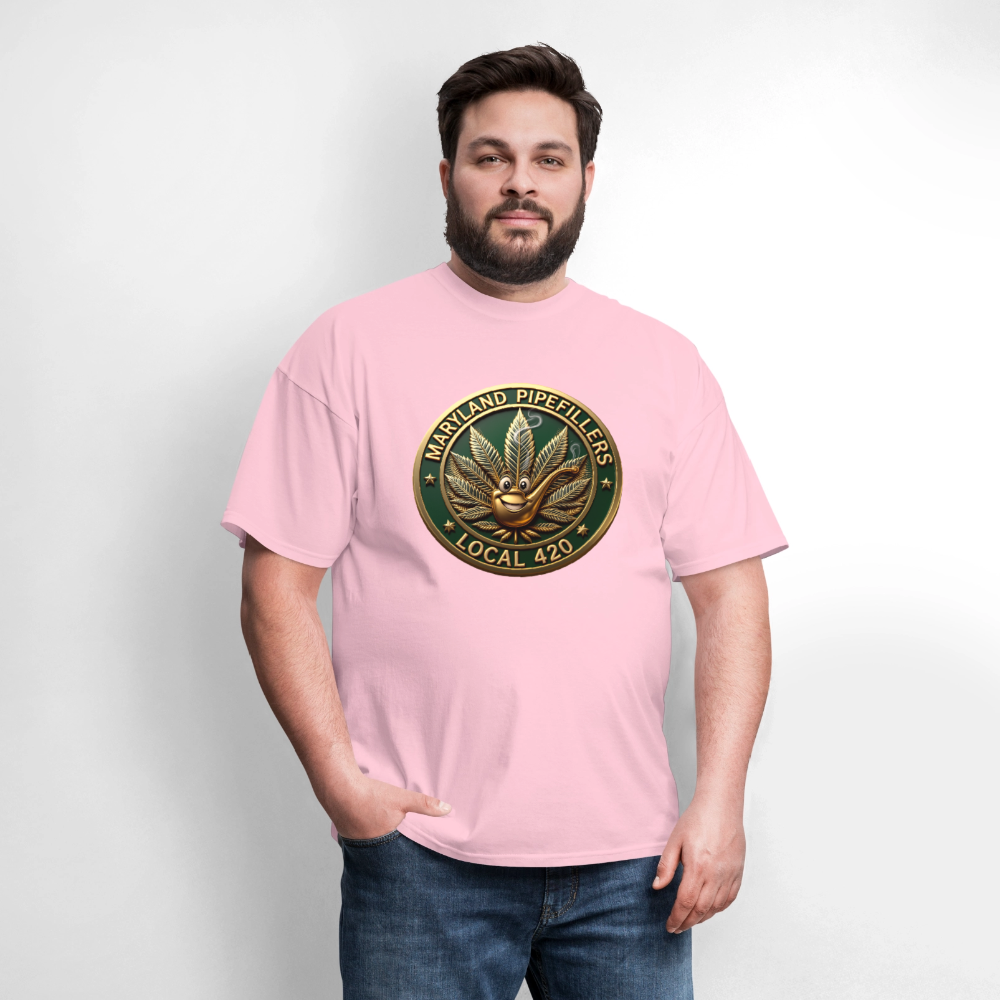 MARYLAND PIPEFILLERS LOCAL 420 Men's T-Shirt - pink