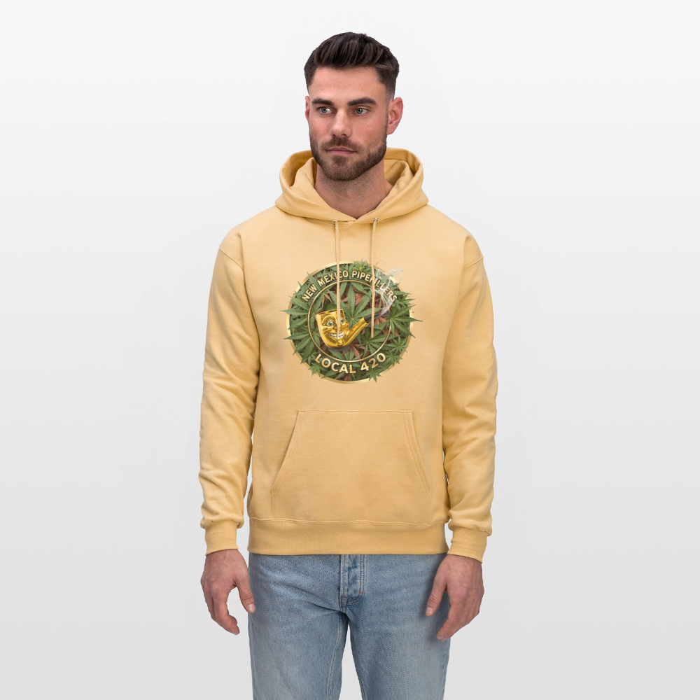 NEW MEXICO PIPEFILLERS LOCAL 420 Men's Hoodie - light gold 
