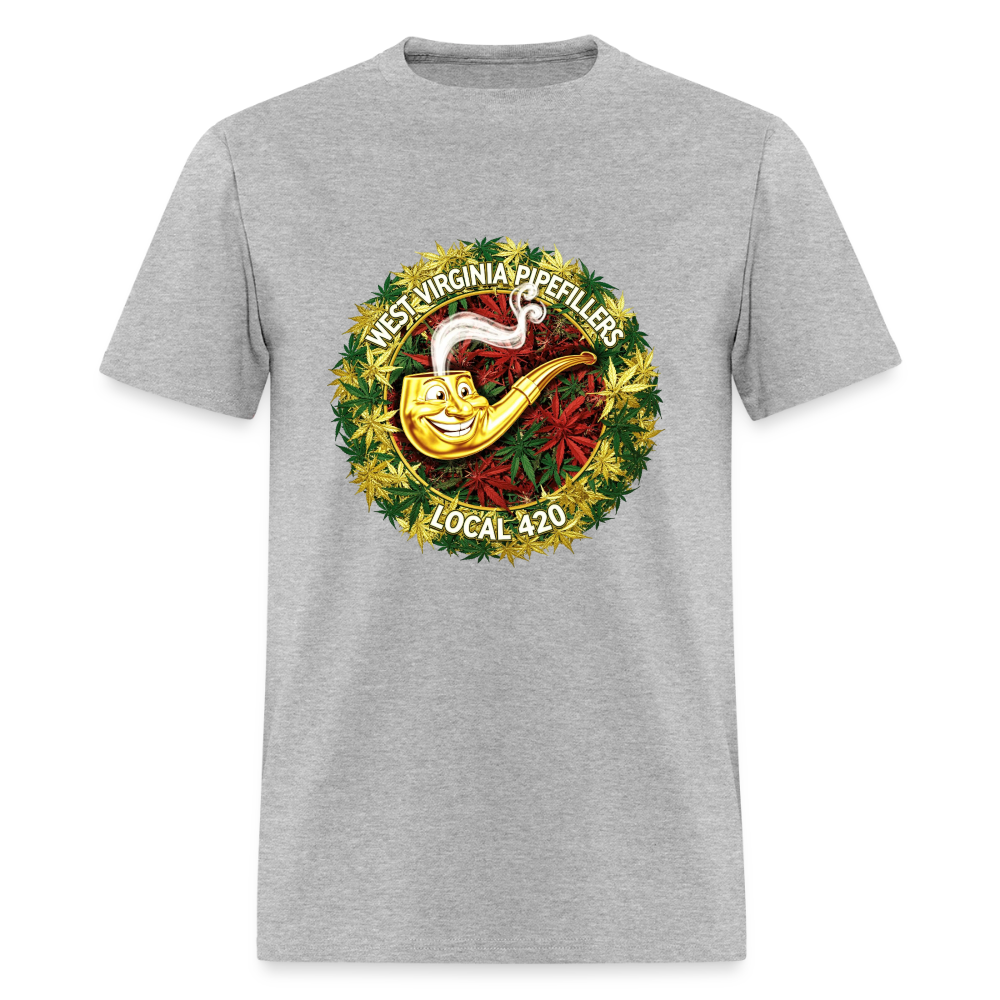 WEST VIRGINIA PIPIEFILLERS LOCAL 420 Men's T-Shirt - heather gray