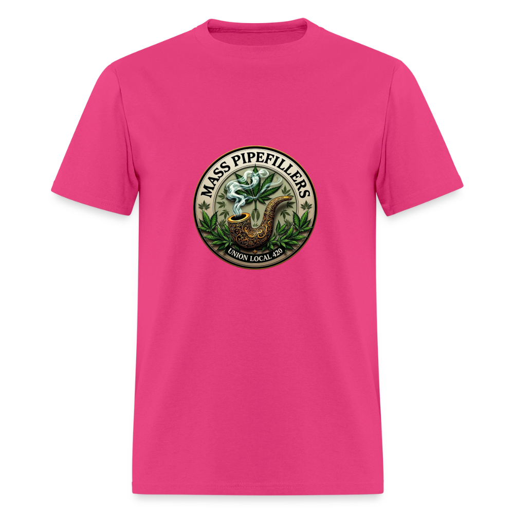 MASS PIPEFILLERS UNION LOCAL 420 Men's T-Shirt - fuchsia