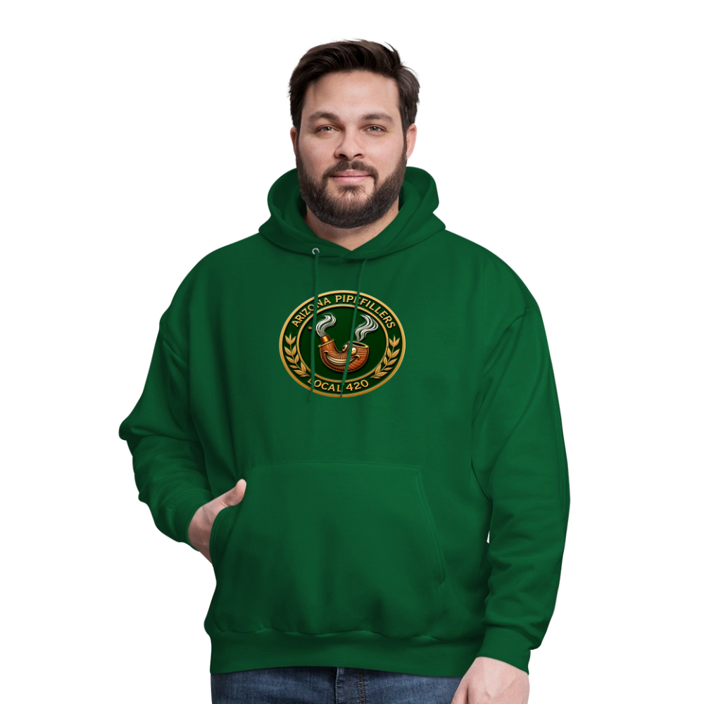 ARIZONIA PIPEFILLERS LOCAL 420 F/B DESIGN Men's Hoodie - forest green