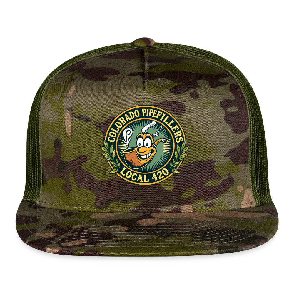 COLORADO PIPEFILLERS LOCAL 420 CAMO Trucker Hat - MultiCam\green