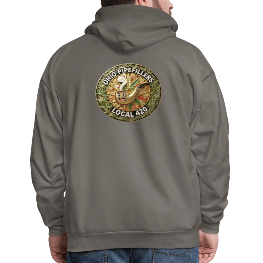 OHIO PIPEFILLERS LOCAL 420  F/B DESIGNS Men's Hoodie - asphalt gray