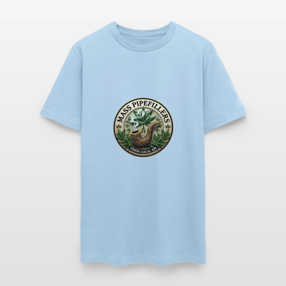 MASS PIPEFILLERS UNION LOCAL 420 Men's T-Shirt - powder blue
