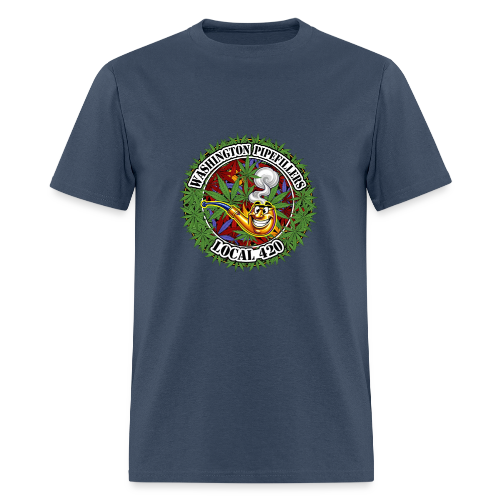 WASHINGTON PIPEFILLERS LOCAL 420 Men's T-Shirt -  blue dusk