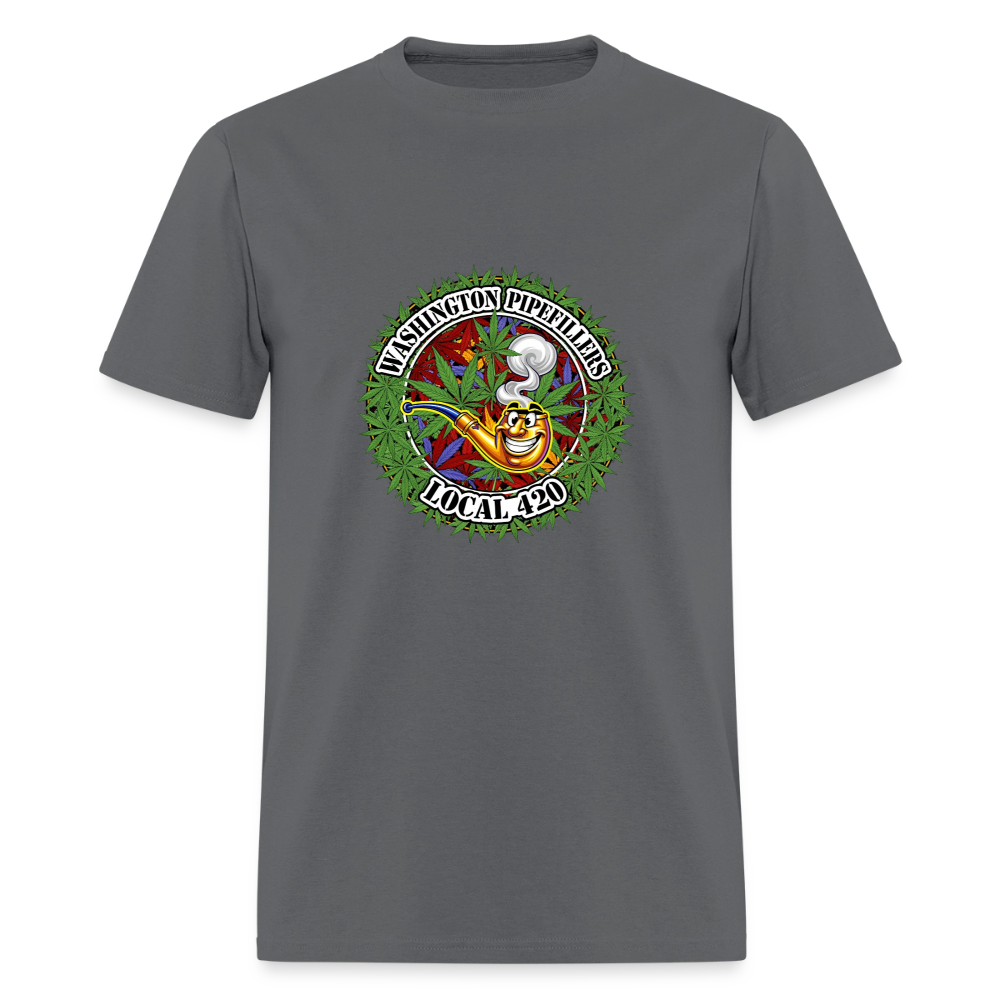 WASHINGTON PIPEFILLERS LOCAL 420 Men's T-Shirt - charcoal