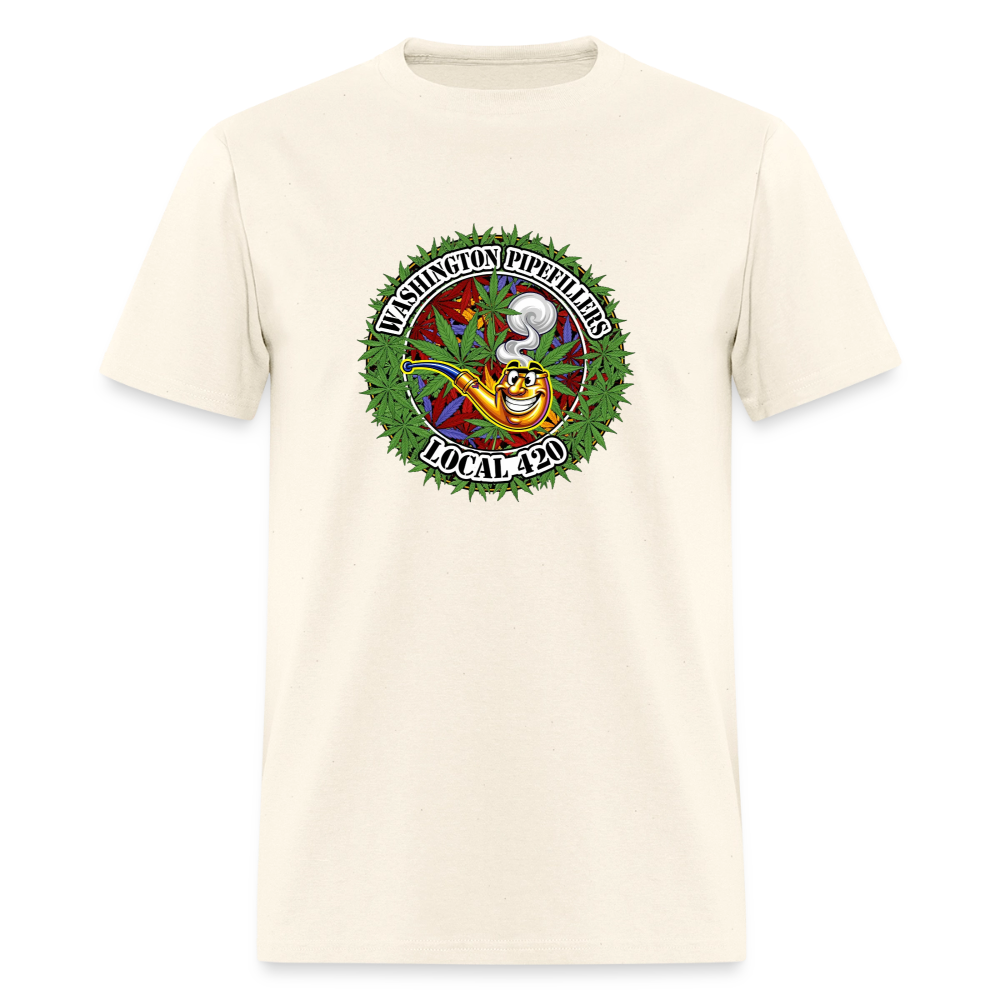 WASHINGTON PIPEFILLERS LOCAL 420 F/B DESIGN Men's T-Shirt - sweet cream heather