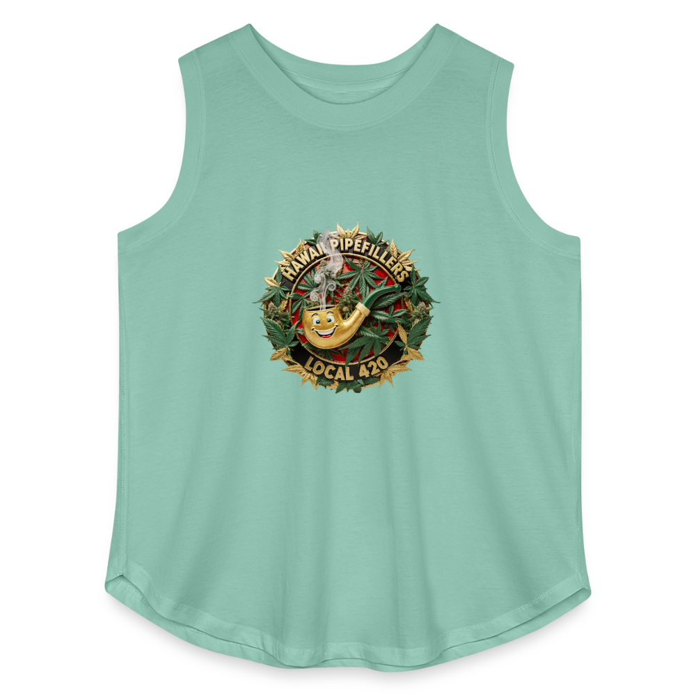 HAWAII PIPEFILLERS LOCAL 420 F/B DESIGN Women's Curvy Relaxed Tank Top - saltwater