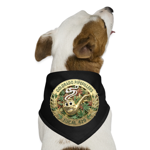 COLORADO PIPEFILLERS LOCAL 420 Union Dog Bandana - black