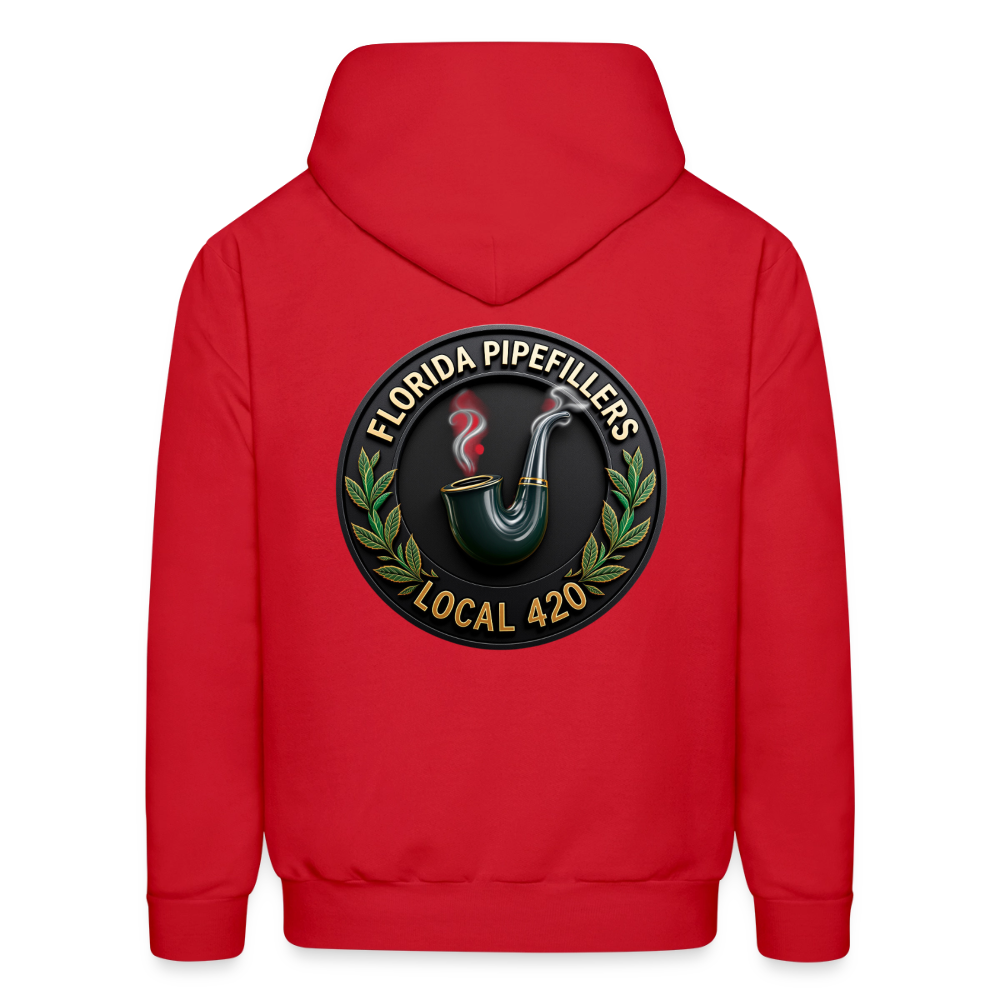 FLORIDA PIPEFILLERS LOCAL 420 F/B DESIGN Men's Hoodie - red